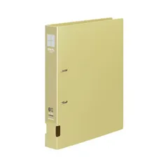 コクヨ DリングファイルS型再生PP表紙 A4タテ 2穴 300枚収容 背幅45mm 黄 フ-FD430NY 1セット（10冊）