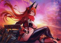 [중고] 클리어 포스터 A3 클리어 포스터 레드 푸드 [이치 반 쿠지 승리의 여신 : NIKKE CHAPTER3] H 상