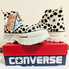 【未使用品】CONVERSE コンバース オールスター R トレックウェーブ アニマルファー HI  ALL STAR DALMATIANFUR HI ダルメシアン US7.5 26.0cm オフホワイト メンズ レディース ユニセックス プレゼント