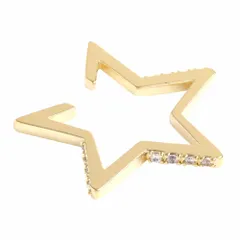 【ゴールド×フリーサイズ】[Cream dot. クリームドット公式] イヤーカフ レディース イヤーカフ イヤカフ 片耳用 メタル 星 スター キュービックジルコニア 大人カジュアル シンプル 可愛い  