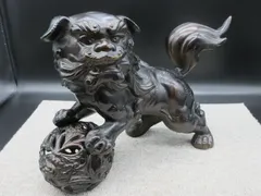 キモカワ！見るからにゴツゴツした作風。獅子? 狛犬? の置物大日
