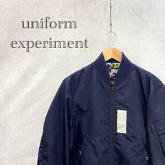 美品 uniform experiment ユニフォーム エクスペリメント UE-170003 Lightweinght MA-1 ジャケット アウター リバーシブル ネイビー 1 S メンズ