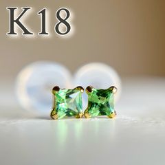 K18 天然石タンザナイト　ピアス　希少石　レアストーン　PEAR 18金 K18 天然石タンザナイト ピアス 希少石 レアストーン pear 18金
