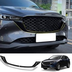 CX-5 2022~現行対応 フロントグリルカバー ABS製 ブラック 外装パーツCYB686目玉商品
