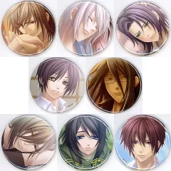 【中古】バッジ・ピンズ [単品] 集合 缶バッジ8種セット 「Switchソフト 蒼黒の楔 -緋色の欠片 玉依姫奇譚- for Nintendo Switch ebtenDXパック」 同梱特典