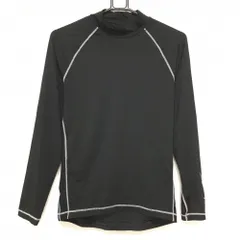 【超美品】ナイキ ハイネックインナーシャツ 黒 サイド・背面メッシュ ストレッチ メンズ L ゴルフウェア NIKE