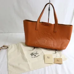 極美品⭐️イルビゾンテ　ビッグロゴ　型押しトートバッグ　肩掛け　ビジネスバッグ イルビゾンテ】BIGロゴ トートバッグ 54162305414