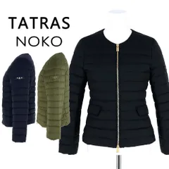 TATRAS タトラス ダウンジャケット NOKO ノコ レディース ショート丈 ノンカラー インナー ライトダウン 大きいサイズあり 2025-26年秋冬 新作 LJXA0027013588