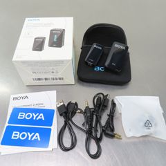 開封のみ 未使用品 BOYA BY-XM6-S1 Mini ワイヤレスマイク 2.4GHz デュアルチャンネル