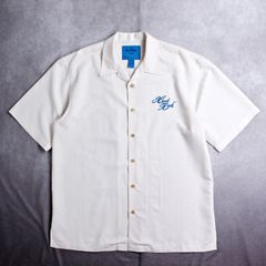 【HARD ROCK CAFE】レアなサンプルアイテム 刺しゅう入り キャンプシャツ アロハシャツ 開襟シャツ ボックスシルエット ハードロックカフェ