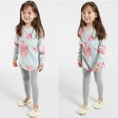 在庫処分中 [グレー] フライス レギンス タイツ スパッツ 無地 ベーシック ボトムス