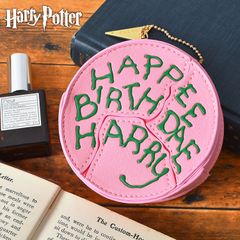 ハリーポッター バースデーケーキ ミニポーチ ハリポタ ハグリッド 誕生日ケーキ 小物入れ アクセサリー入れ リップポーチ イヤホンケース 鍵 薬 コスメ 収納 FLAPPER フラッパー 映画 公式 コラボ キャラクタ