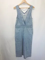 ◇ ⊂ Sonny Label サニーレーベル URBAN RESEARCH 刺繡 ノースリーブ オールインワン サイズF インディゴ レディース E  【1503040009471】