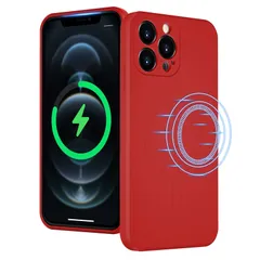 【新着商品】15 iPhone Pro 6.1 inch 用 ケース MagSafe対応 ワイヤレス充電対応 マグネット搭載 軽量 リキッド シリコンスマホケース UEEBAI 磁気吸着ケース レンズの全面保護ケース シリカゲルiphoneケース 柔らかい殻