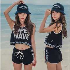 水着 タンキニ 体型カバー3点セット水着 ビキニ韓国風 レディースファッション セクシー可愛い 水着セパレート スイムウェア女性用 KhU7609