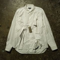 コムデギャルソンオムプリュス2025SS　ノースリーブリボンブラウスシャツ COMME des GARCONS HOMME PLUS コムデギャルソンオムプリュス