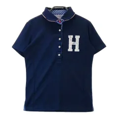 サイズ：M TOMMY HILFIGER GOLF トミー ヒルフィガーゴルフ THLA848 半袖ポロシャツ  ネイビー系 [240101509041] ゴルフウェア レディース ストスト