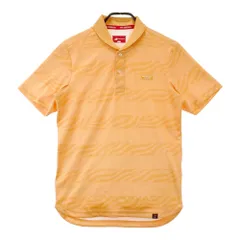 サイズ：4 NEW BALANCE GOLF ニューバランス  半袖ポロシャツ 総柄 オレンジ系 [240101337396]# ゴルフウェア メンズ ストスト