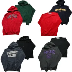 古着卸 まとめ売り チャンピオン Champion スウェット 8枚セット (メンズ S ) アーチロゴ チームロゴ フーディー 中古 古着 NC3915