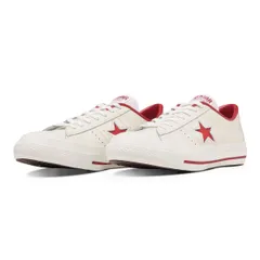 【新品】23.0～25.0cm コンバース CONVERSE スニーカー メンズ レディース ローカット ワンスター J ホワイト/レッド ONE STAR J 日本製