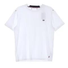 新品 XXL Tommy Hilfiger(トミーヒルフィガー) 黒と白のロゴ 白 半袖 クルーネック Tシャツ