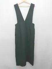 ◇ AMERICAN HOLIC アメ シンプル ロング ワンピース ジャンバースカート サイズL ブラック レディース P  【1407260010227】