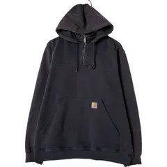 古着 カーハート Carhartt スウェットハーフジップパーカー メンズL相当/eaa552337