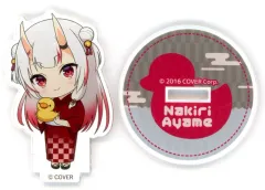 【中古】アクリルスタンド・アクリルパネル 百鬼あやめ(浴衣) 「バーチャルYouTuber ホロライブ いろはにほへっと あやふぶみ×豊島園 庭の湯 トレーディングアクリルスタンド」   