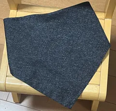 三角巾　ハンドメイド　デニム調ブラック