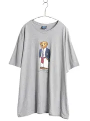 【お得なクーポン配布中!】 00s ポロベア ポロ ラルフローレン プリント 半袖 Tシャツ メンズ XXL オールド キャラクター カットソー コットン 大きいサイズ シンプル