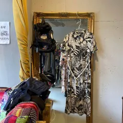 F　ZARA ザラ ボタニカル 花柄 ワンピース シャツ ロング ワンピース　お呼ばれ　デート　オフィスカジュアル　食事会