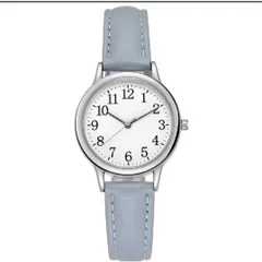 レディース 腕時計 水色 ブルー クォーツ アナログ 細い シンプル 仕事用 学校