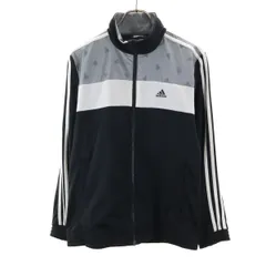 adidas アディダス トレーニング トラックジャケット M ブラック系 ジャージ メンズ 古着