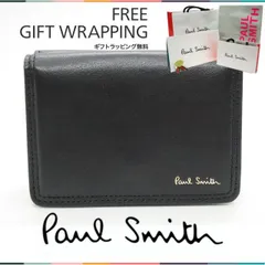 【国内正規品・新品】ポールスミス Paul Smith 財布 2つ折り ダブルステッチ レザー ミニ財布 正規品 箱付 ギフト プレゼント PS3910