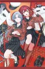 【中古】タペストリー [単品] 入鹿夏海＆相楽あすか 描き下ろしB2タペストリー 「コミックス 修羅の箱庭 第1巻 ゲーマーズ限定版」 同梱特典