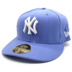90's New Era ニューエラ MLB ニューヨーク・ヤンキース 59FIFTY ベースボールキャップ ライトブルー ウール USA製 Size 7 1/4 (57.7cm)