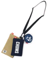 チャムス CHUMS アウトドア 3Pショルダーポーチ スウェットナイロン 3P Shoulder Pouch Sweat Nylon ショルダーバッグ ポーチ 小物入れ 長財布 コインケース  CH603625 N016 NAVY/BG