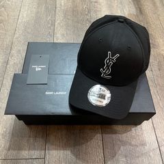 SAINT LAURENT SLロゴ ツイードベースボールキャップ SAINT LAURENT☆22SS☆SL ベースボールキャップ/SLシグネチャー