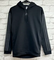 ◾️adidas 裏起毛 レディース 3ストライプス プルパーカー フーディ ルーズフィット【TX592】