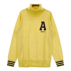 サイズ：L ADIDAS GOLF アディダスゴルフ  タートルネック ウール混 ニットセーター  イエロー系 [240101332690] ゴルフウェア レディース ストスト