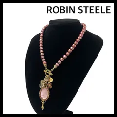 ロビンスティール　ネックレス　Robin Steeleヴィンテージ ロビンスティール Robin Steele ネックレス ゴールド ピンク
