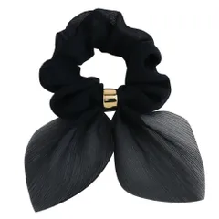 【ネイビー×ワンサイズ】[Cream dot. クリームドット公式] ヘアアクセサリー レディース シュシュ 大人 軽い ボリューム 大きめ リボン シフォン 小物 ファッション雑貨 ヘアアレンジ 大人 上品 可愛い エレガント シンプル  