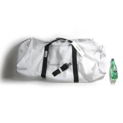 【新品】 TENBOX × OUTDOOR PRODUCTS ／ テンボックス × アウトドアプロダクツ　ドラムバッグ ビッグサイズ roll boston mesh ボストンバッグ ドラム型 メッシュ バッグ ホワイト 10匣 ｜ オールシーズン