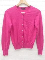 ◇ URBAN RESEARCH アーバンリサーチ ラインストーン ニット 長袖 カーディガン F レッド系 *  【1002800260805】