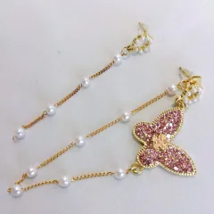 レディース バタフライ ロングピアス タッセル 人気 スタイリッシュ アクセサリー 耳飾り