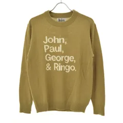 【SHIPS × THE BEATLES / シップス × ビートルズ】116-05-0278 メンバーネーム インターシャ長袖ニットセーター