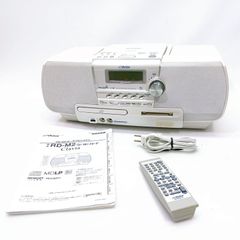 Victor CD MD ポータブルシステム クラビア RD-M2 W ホワイト FM AM ビクター AE1725