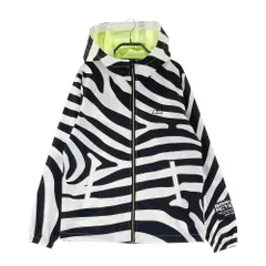 サイズ：M LE COQ GOLF ルコックゴルフ  ジップジャケット ゼブラ柄 ブラック系 [240101481095] ゴルフウェア レディース ストスト