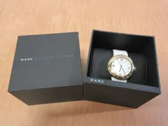【ジャンク】MARC BY MARC JACOBS マークバイマークジェイコブス 腕時計 ホワイト ゴールドカラー MBM1150 電池切れ
