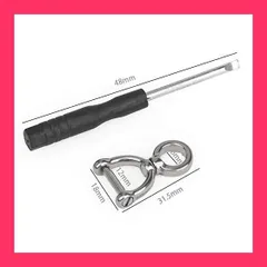 【スタッフおすすめ！】TISUR チタン キーリング 車キーホルダー メンズ スマートキー 金具 360*回転コネクタ 紛失防止